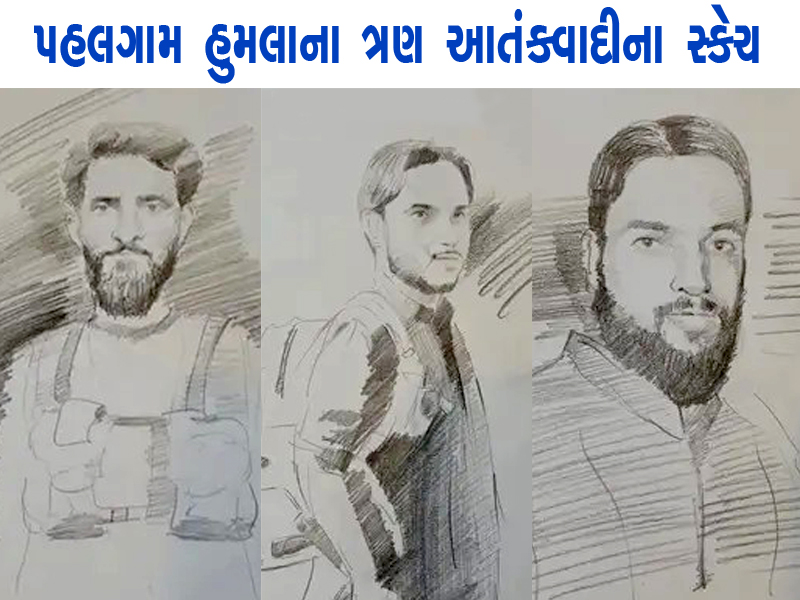 Pahalgam Attack Terrorist sketch
