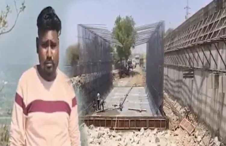 SABARKANTHA WORKER DIED AT WORK SITE
