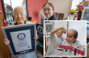 WORLD'S OLDEST FEMALE BARBER