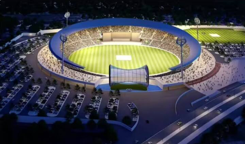 SHIV THEMED STADIUM IN KASHI : કાશીમાં આધુનિકતા અને સનાતન ધર્મની ઝલક સભર શિવ થીમ પર ભવ્ય ક્રિકેટ સ્ટેડિયમ બની રહ્યું છે 2 SHIV THEMED STADIUM IN KASHI : કાશીમાં આધુનિકતા અને સનાતન ધર્મની ઝલક સભર શિવ થીમ પર ભવ્ય ક્રિકેટ સ્ટેડિયમ બની રહ્યું છે SHIV THEMED STADIUM IN KASHI