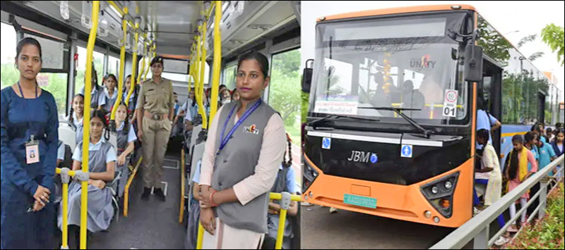 STATUE OF UNITY STARTED E BUS SERVICE