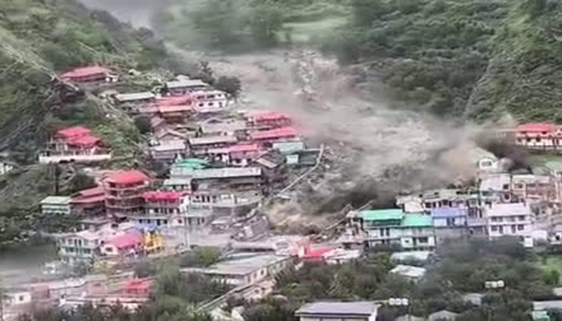 CLOUDBURST IN DHARALI VILLAGE