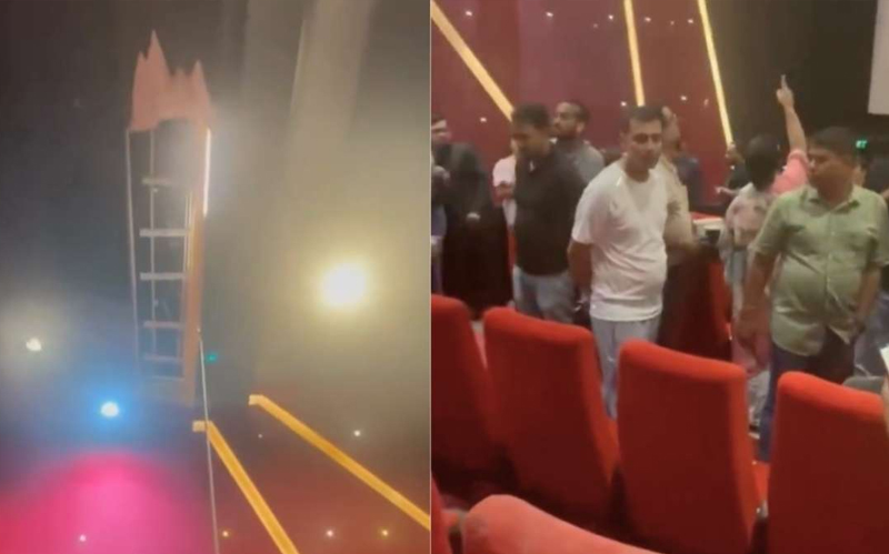 IN THEATER ROOF COLLAPSES 3  INJURED