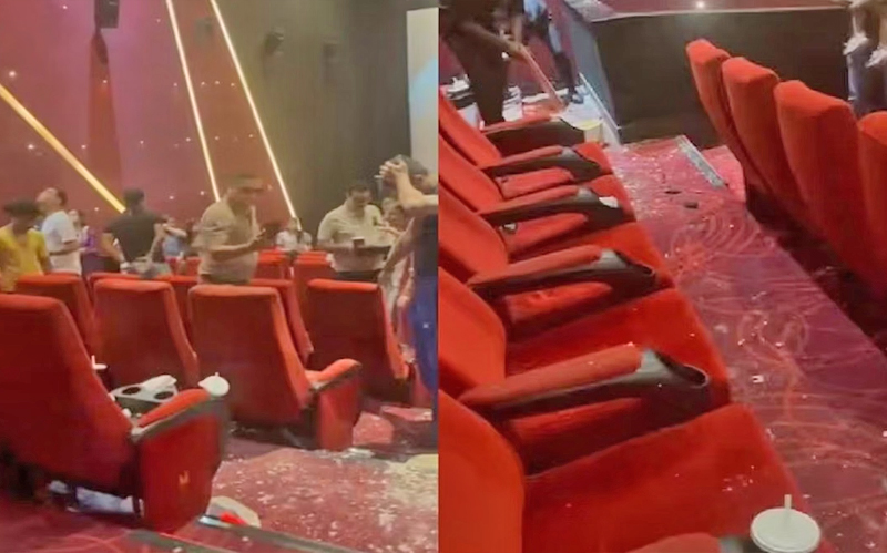IN THEATER ROOF COLLAPSES 3 INJURED