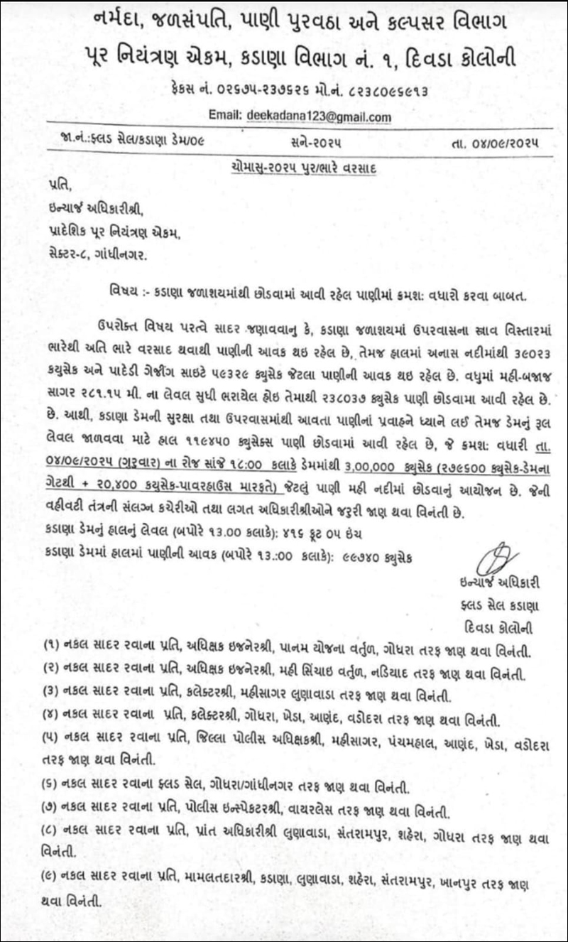 5 EMPLOYEES MISSING : કડાણા ડેમમાંથી મહીસાગર નદીમાં છોડાયેલું પાણી લુણાવાડાના હાઈડ્રો પાવર પ્રોજેક્ટમાં ચાલ્યું જતાં પ્લાન્ટના કૂવામાં 5 કર્મચારી ગૂમ 3 5 EMPLOYEES MISSING : કડાણા ડેમમાંથી મહીસાગર નદીમાં છોડાયેલું પાણી લુણાવાડાના હાઈડ્રો પાવર પ્રોજેક્ટમાં ચાલ્યું જતાં પ્લાન્ટના કૂવામાં 5 કર્મચારી ગૂમ 5 EMPLOYEES MISSING
