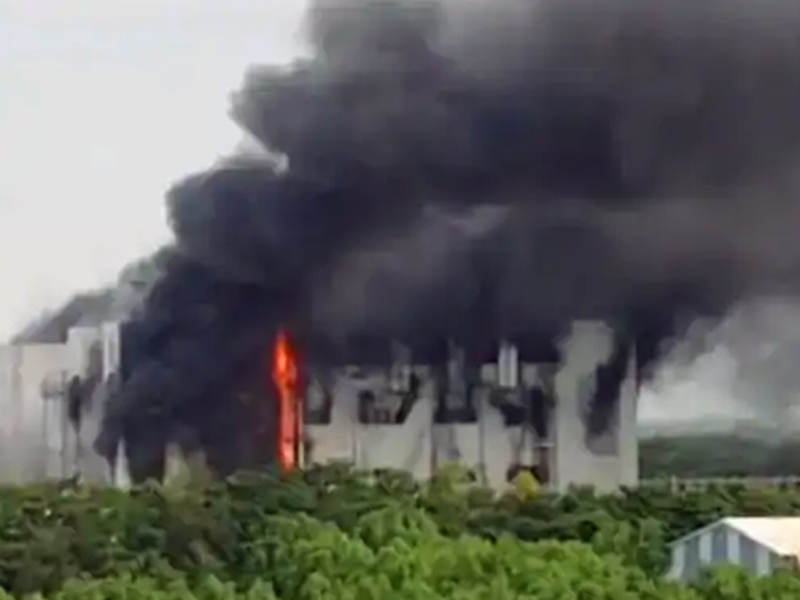 FIRE AT SAIKHA GIDC