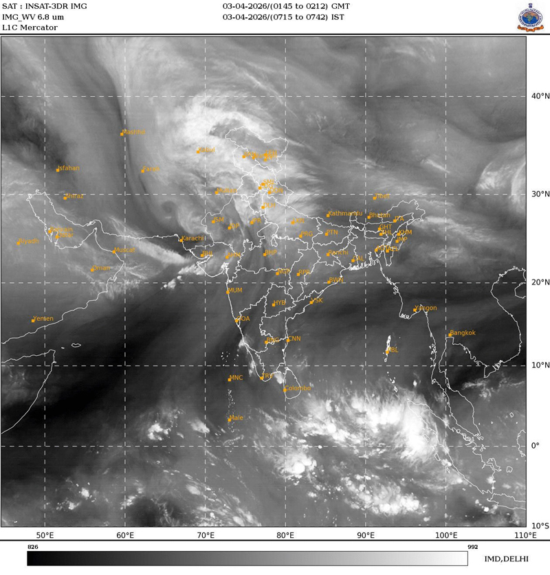 SATELLITE IMAGERY CLOUDS TO DAY