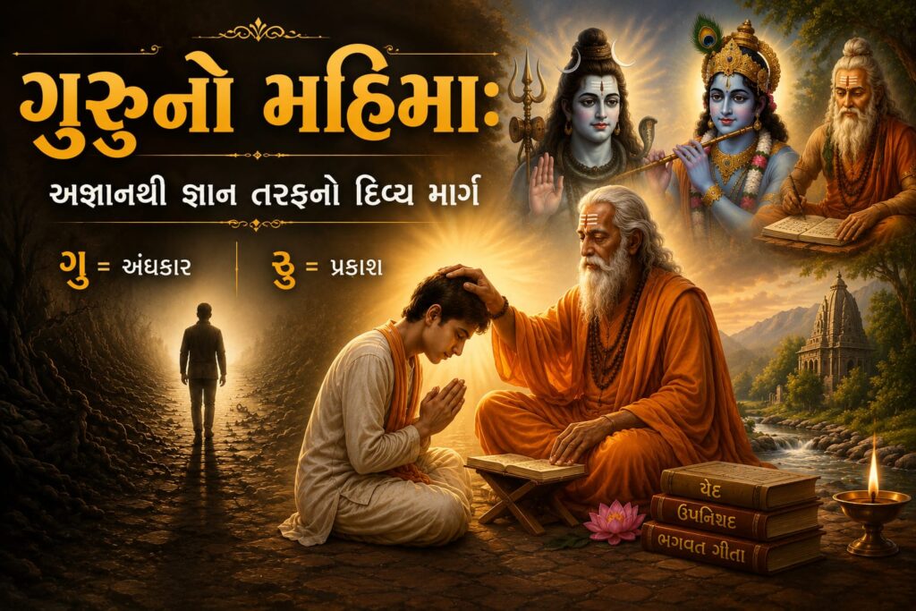 ગુરુનો મહિમા: અજ્ઞાનથી જ્ઞાન તરફનો દિવ્ય માર્ગ 1 ગુરુનો મહિમા: અજ્ઞાનથી જ્ઞાન તરફનો દિવ્ય માર્ગ